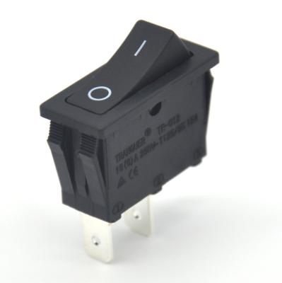 China The Socket Every 2 Black Step 16(6) 250V Non-Illuminated Rocker Switches On-Off The 2 Pin Momentary (Top) for sale