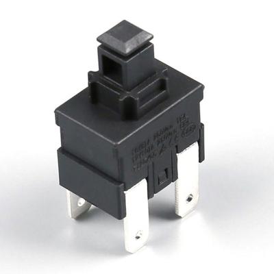 China Plug Cut 19X13 On Off 2 Positions Push Button Switch T125 16A 250V Tranquer for sale