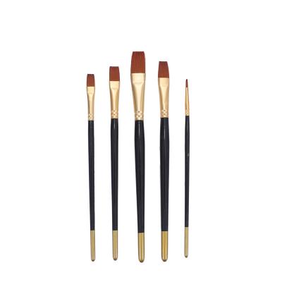 China Chinese Haihui Ancient Inscription Brush Factory Custom Direct Selling 5 PCs Different Artist Nylon Hair PaintBrush Set For Styles Watercolor Oil Painting Art for sale