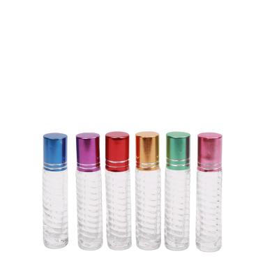 China Cosmetic Colorful glass bottle 4ML roll on luxury empty Square Spray Bottle glass perfume bottle for sale