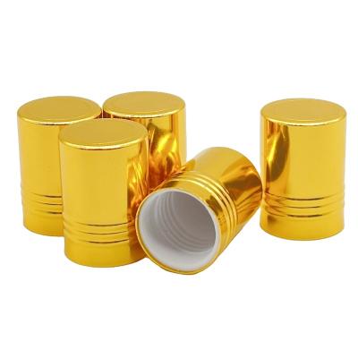 China Non Spill Free sample logo printed aluminum tube perfume plastic bottle golden caps for sale