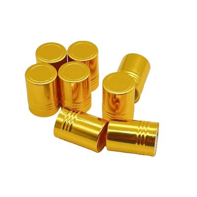 China Non Spill 20/410 24/410 24/415 28/410 28/415 Aluminum Plastic Gold Disc Top Cap For Cosmetic Bottle for sale