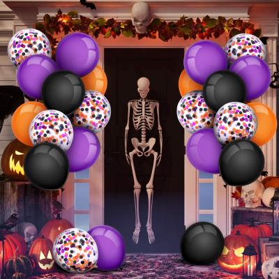 China Eco-friendly Halloween Theme Party Decoration Halloween Decoration Helium Balloons Arch Kit for sale