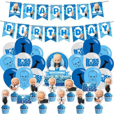 China Blue Irregular Eco-friendly Balloon Arch Kit Baby Boy Balloon Chain Arch Birthday Party Decoration Package for sale