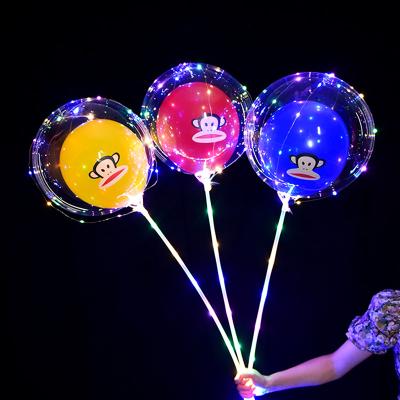 China Eco-friendly Christmas Halloween New Year Blink Led Balloons Led Bubble Balloon For Decorations for sale