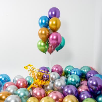 China Wholesale Eco-friendly 5inch Helium Balloon Sales Quality 5inch Latex Metallic Chrome Metallic Balloon for Party Decoration for sale