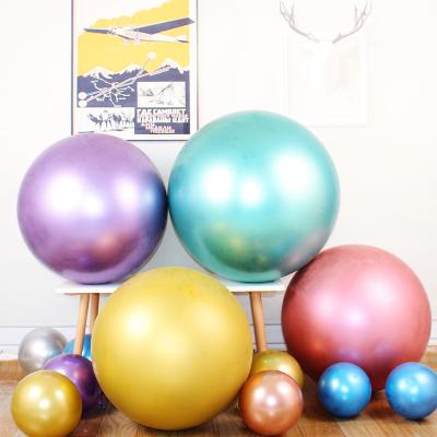 China Eco - Friendly Metallic Balloons 36inch Large Round Latex Balloons 36 Inch For Sale Wedding Party Decorations for sale