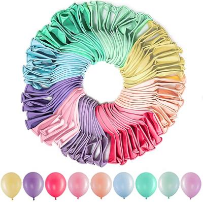 China 100PCS Macaron Color Eco-friendly Balloon 12 Inch Festival Birthday Party Decorative Balloons for sale