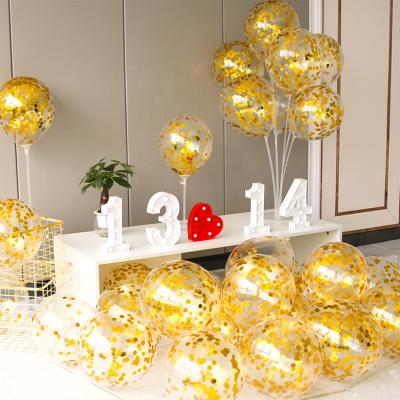 China Wholesale Eco-Friendly 5 10 12 18 36 Inch Confetti Latex Balloons For Birthday Party Decoration for sale