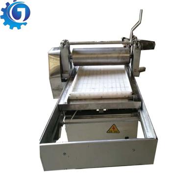 China Stainless Steel Pastry Cube Pressing Machine Crunchy Corn Rice Briquette Machine Pastry Dough Flatten Machine for sale