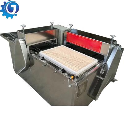 China Commercial Supply L Shape Pastry Cutter Machine Viscosity Snack Cutter Machine With Auto Discharge Function for sale