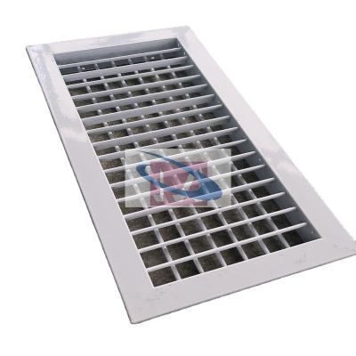 China Ventilation Aluminum Hotel Double Single Structure Air Conditioning Ceiling Deflection Air Grille for sale