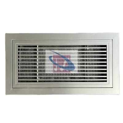 China Modern Awning Air Duct Louver Duct Louver Ventilation 0 Degree Opening Ventilation Louver Rectangle Hinged Black for sale