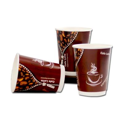 China Wholesale Disposable 9 Ounces Paper Cup Custom Coffee Plastic Free Paper Cup Makers Take Away Single Wall With Sleeves And Lids for sale