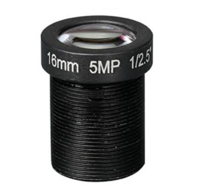 China 5MP 16mm Board Lens With M12xP0.5 Mount F2.0 Aperture 1/2.5