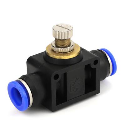 China energy & Pulling Pneumatic Throttle Flow Control Valve Pneumatic Fittings LSA-6 SA4 SA6 SA8 for sale