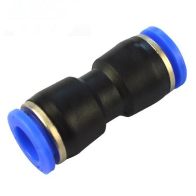 China energy & PU14 Pulling Union 14mm OD Pneumatic Straight Hose Push Into 14mm OD Tube Air Fitting Quick Fittings Connectors for sale