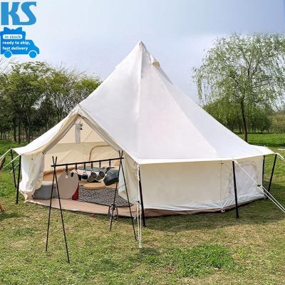 China Extended Type Large Yurt 3m 4m 5m 6m Mongolian Tent For Sale Cabin Family Glamping Four Seasons Canvas Camping Waterproof Bell Tent for sale