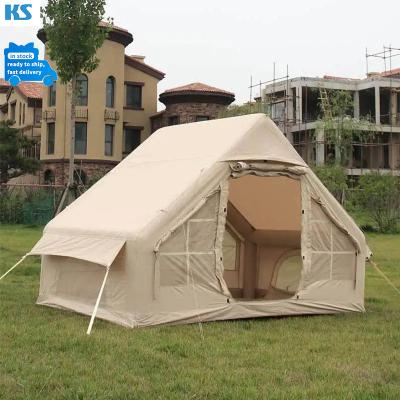 China Diagonal Bracing Type Large House Multi Airflow Waterproof Inflatable Tent People Outdoor Inflatable Camping Tent for sale