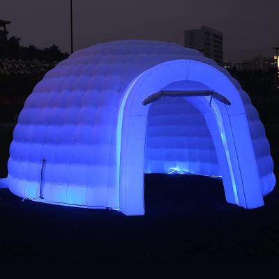 China 16.4ft Inflatable Party Igloo Dome Tent with Inflatable Blower House Tent for Party Wedding Show Event and Show for sale