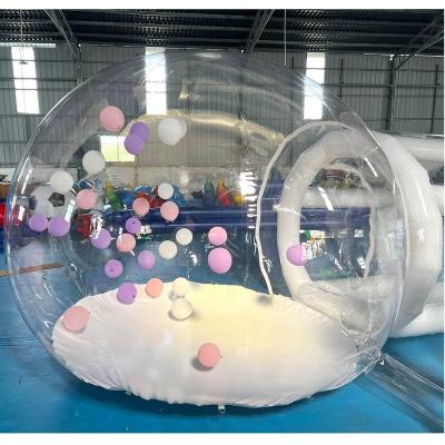 China Large PVC Balloon Tent Clear Air Blow Up Bubble Camping Transparent Inflatable Tent For Outdoor Wedding Party Camping Event Hotel for sale