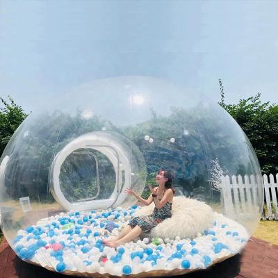 China Transparent Child Camping Inflatable Bubble Tent For Picnic PVC Clear Inflatable Globe Balloon Tent Outdoor Camping Event Wedding Party for sale