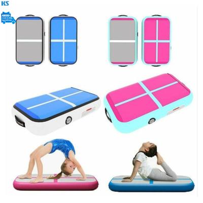 China Rolling Track 10ft 4m 5m 6m 8m 10m 12m 15m PVC Air Mat Rolling Track Inflatable Gymnastics Floor Outdoor Mat For Kid for sale