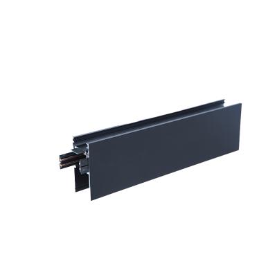 China Diversification Factory Direct Sale Safety Cavity Rail Black Square Magnetic Lamps for sale