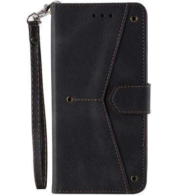 China Retro Leather Case Flip Cover Wallet Multi Function Phone Wallet PU Phone Card Slot Holder for sale