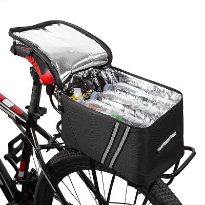 China Wholesale Custom Logo Insulated Thermal Bicycle Rear Spoke Storage Luggage Cooler Bag for sale