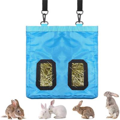 China Wholesale Breathable Guinea Pig Hay Bay Feeder Pouch Hanging Rabbit Bag for Chinchilla Hamsters and Small Animals for sale