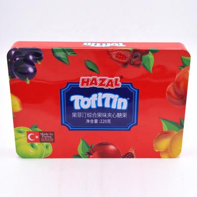 China Recycled Materials Factory Wholesale Rectangle Metal Candy Sweet Tin Box Package for sale