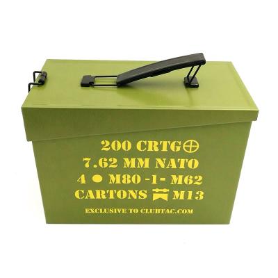 China Recycled Materials Promotional Metal Tins Large Gift Tin Tool Lunch Box With Lock And Handle for sale