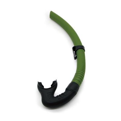 China Flexible Sport Diving Snorkel Snorkel Roll Up Snorkel for Scuba Diving, Spearfishing and Snorkeling for sale