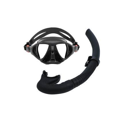 China Silicone Snorkeling Snorkeling Diving Diving Equipment Dive Mask Swimming Strap Free Diving Tempered Glass Freediving Spearfishing Mask Snorkel Set for sale