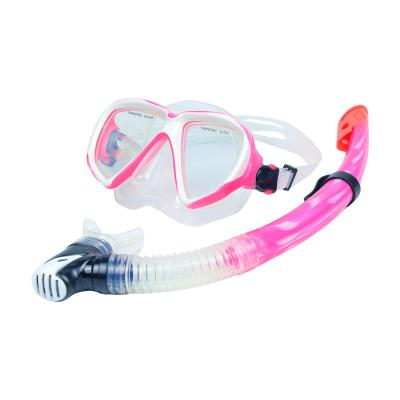 China Silicone Snorkeling Snorkeling Scuba Mask Swimming Diving Strap Free Diving Tempered Glass Spearfishing Mask Snorkel Set Diving Mask for sale