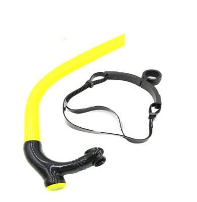 China Scuba Swimmer's Snorkel with Silicone Mouthpiece and One Way Bleed Valve for Swimming Speed, Training for sale