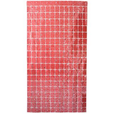 China Wholesale 1Mx2M Square Foil Curtain Party Decoration Party Decorate Faith Curtain Backdrop Designs All OEM Curtain Foil for sale