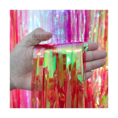 China Party Decoration Manufacturer Metallic Foil Fringe Curtain Baby Shower Christmas Chinese New Year Supplies for sale