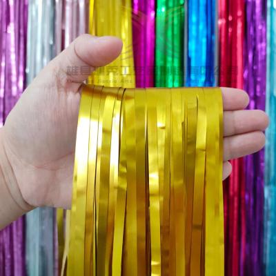 China Party Decoration 1*3m Various Specifications Foil Fringe Matte Curtain For Birthday Party Wedding Halloween Decoration for sale