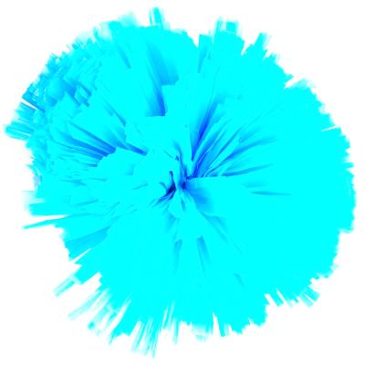 China Cheerful Pom Poms Party Decoration Factory Made Pom-Poms. Blue Pom-Poms are used for Cheerleading training for sale