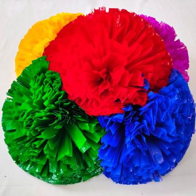 China China Props Wholesale Pompom Pompoms Cheer Blue Dancer Pompom For Dance for sale