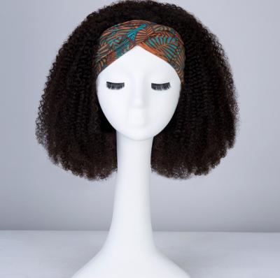 China Wholesale Afro Wave Wigs Synthetic Afro Wave Hair With Headband For Black Women for sale