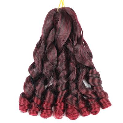 China Wholesale Loose Curly French Curly Afro Wavy Curly Hair Extensions Synthetic Curly Wave Crochet Braids Yaki Pony Curl Spiral Hair Extensions for sale