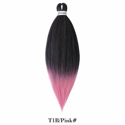 China Silky Straight Wave Hot Water Wholesale Yaki Yaki Crochet Ombre Expression Braids Braids Pre Stretch Synthetic Braiding Hair for sale