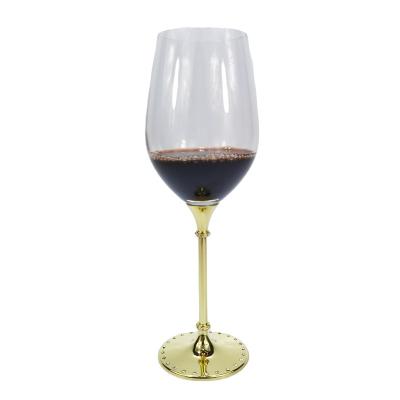 China The glass can be changed with diamonds. 2021 Newest Most Popular High Quality Gold Zj088 Custom Wine Glass for sale