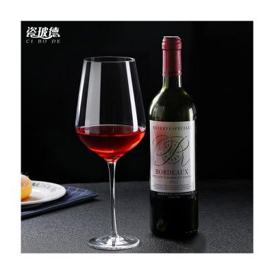 China Wholesale Lead Free Stemless Wine Glass Transparent Glass Cup Long Stem Wine Goblet Manufacturer Luxury Large Glass Size Glass for sale