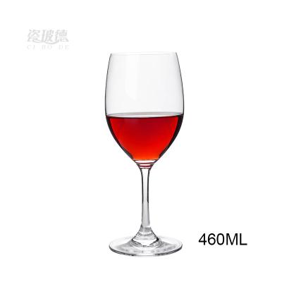 China competitive prices and quality Hand-blown glass wine glasses with fine custom logo wholesale wine cup for sale