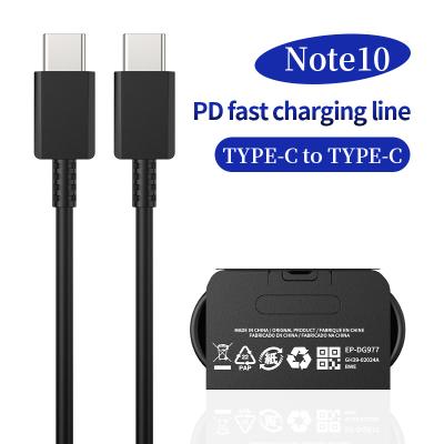 China Strip Cable 100CM NOTE10+ Type-C to Type-C Data Line PD Fast Charging Cable USB 3.1 Original Samsung Galaxy Connection 1m 3FT C to C DG977 for sale