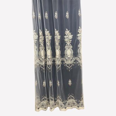 China Europe curtains for living room embroidery, curtains for elegant embroidery Bedroom curtains for sale